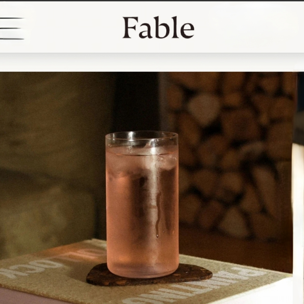 Fable Set of 4 Tall Glasses NEW IN BOX 18oz Clear Thin Glass Classic